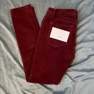 LOFT Pants - LOFT Modern Skinny Burgundy Cords LOFT Pants - LOFT Modern Skinny Burgundy Cords